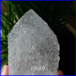 1.64LB Big Amazing Nirvana Quartz RARE Green Ghost Interference Quartz Point