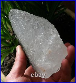 1.64LB Big Amazing Nirvana Quartz RARE Green Ghost Interference Quartz Point