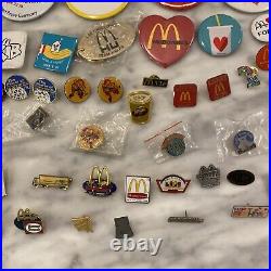 100+ Vintage McDonalds Pins Lot McRib Big Mac Tonight 80s 90s 2000s Some Rare