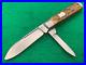 1902-1932? SCHATT & MORGAN RARE Big SWELL END BeaUTiful BONE vintage KNIFE