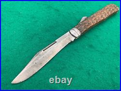 1922-1932 QUEEN CITY BONE BIG 5-1/2 LOCKBACK SUPER rare KNIFE