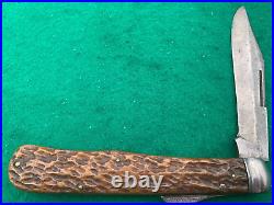 1922-1932 QUEEN CITY BONE BIG 5-1/2 LOCKBACK SUPER rare KNIFE