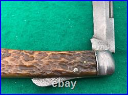 1922-1932 QUEEN CITY BONE BIG 5-1/2 LOCKBACK SUPER rare KNIFE