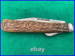 1922-1932 QUEEN CITY BONE BIG 5-1/2 LOCKBACK SUPER rare KNIFE