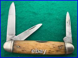 1930-1940 Camilluis Pre War 3 Blade Big Bone Cigar Pattern Rare Knife