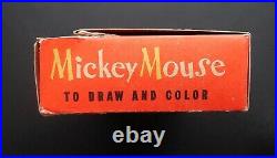 1930 MICKEY MOUSE BIG LITTLE SET To Draw & Color VERY RARE UNUSED Store Stock