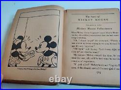 1935 THE STORY OF MICKEY MOUSE & THE SMUGGLERS Disney Big Big Book Vintage Rare