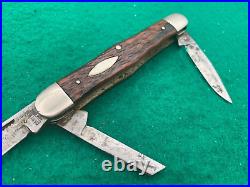 1950's CAMILLUIS nice 3 BLADE BIG BONE SWELL CENTER PATTERN RARE KNIFE