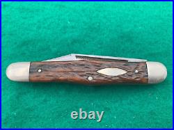 1950's CAMILLUIS nice 3 BLADE BIG BONE SWELL CENTER PATTERN RARE KNIFE