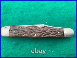 1950's CAMILLUIS nice 3 BLADE BIG BONE SWELL CENTER PATTERN RARE KNIFE