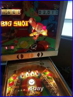 1973GOTTLIEB RARE BIG SHOT Pinball Machine. Read Description and MSG ME SHIPPING
