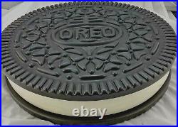 1983 SUPER RARE Vintage Heavy Pottery Oreo Cookie Jar Container 12 BIG FLAT
