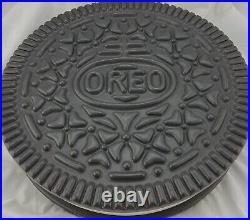 1983 SUPER RARE Vintage Heavy Pottery Oreo Cookie Jar Container 12 BIG FLAT