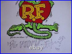 1994 BIG DADDY Ed Roth Original Singed Art Work on Felt RARE 17x22 One owner