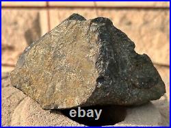 19c ANCIENT AUTHENTIC ROUGH UNCUT RARE UNIQUE NATURAL BLACK BIG DIAMOND STONE