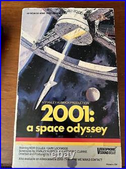 2001 A Space Odyssey VHS 1985 Rare MGM CBS Big Box Stanley Kubrick SHIPS FREE