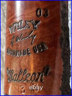 2003 Randy Wiley NEW & UNSMOKED RARE Galleon Big Long Canadian Pipe #33 USA