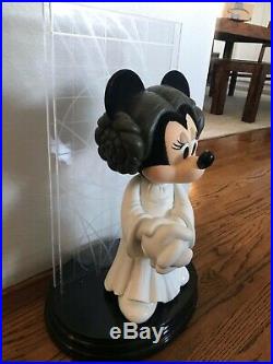 2007 Disney Star Wars Weekend Princess Leia Minnie Mouse Big Fig + Sketch, Rare