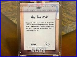 2023 Topps Disney Chrome 100 Big Bad Wold #otp-1 Red Black Refractor 27/28 Rare