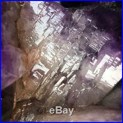 213LB Natural Huge amethyst Cluster Rare Big Mac Quartz Crystal mineral Specimen