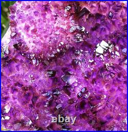 3.67LB Big Skeletal Deep Purple Quartz Rare Amethyst Crystal Cluster Specimen