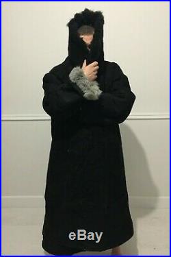 60 Rare Big Original Russian Tulup Overcoat Bekesha Sheepskin Coat