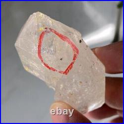 72.5g Top AAAA++Rare Herkimer diamond crystal gem tip+ BIG Moving water droplets