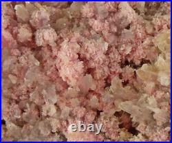 Amazing Big Rare Rhodochrosite with Stilbite and Quartz Crystal, Raw Crystal
