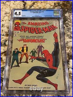 Amazing Spider-man #10 Cgc 4.5 Rare White Pages 1st Big Man & Enforcers Mcu Key