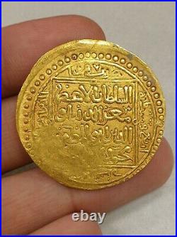 An Extremely Rare Big Abbasid Islamic Gold Coin Dinar. Heavy