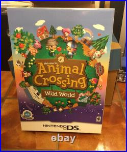 Animal Crossing Wild World Nintendo DS Promo Store Display Big Box USED RARE