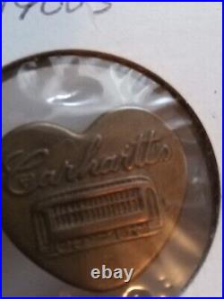 Antique Carhartt Button Big size Rare Vintage Carhartts Brass button