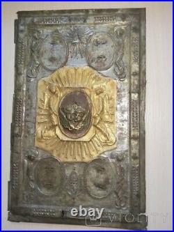 Antique Cover Book Angels Christian Alloy Decor Big Art Christian Rare Old 19th
