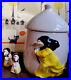 Antique Halloween Big Nose Witch Large Cookie Jar 2 + Salt & Pepper Shakers Rare