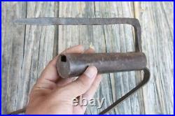 Antique Old Iron Big Padlock Vintage Indian Rare Collectible Door Lock Key