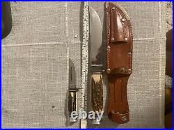 Anton Wingen Jr Solingen Hunting Knives Duo. Rare