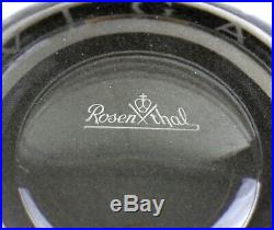 Auth BVLGARI Rosenthal Ashtray BULGARI Crystal Bowl Big Size 20 cm with BOX Rare