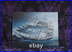 BIG Haunted Mansion lenticular Ghost Ship 6 images Disneyland Disney World RARE