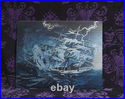 BIG Haunted Mansion lenticular Ghost Ship 6 images Disneyland Disney World RARE