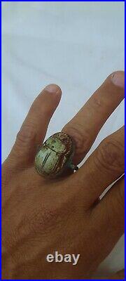 BIG RARE ANCIENT EGYPTIAN ANTIQUE RING SCARAB Pharaonic Egyptian Ring