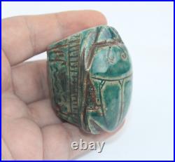 BIG RARE ANCIENT EGYPTIAN ANTIQUE RING SCARAB Pharaonic Egyptian Ring EGYCOM