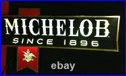 BIG RARE Vintage Michelob Anheuser Busch 1896 Beer Bar Tavern Light Display Sign