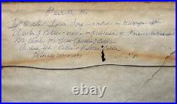 BIG Rare 1890s Historical Photo Sentinel Newspaper Parnell Missouri Hand Colored