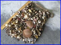 BIG Rare Old Authentic Tribal Shaman Medicine Bag PNG Woven Assorted Shells
