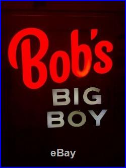 BOB'S BIG BOY OUTDOOR NEON SIGN RARE from the 1960's LOOK
