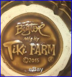 BOBOMB HAND GRENADE TIKI BOB MUG BIG TOE & TIKI FARM SOLD OUT Signed 94/100 RARE