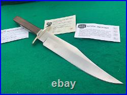 BUCK Custom Shop BIG BOWIE, SUPER RARE MINT vintage FIGHTING, HUNT KNIFE