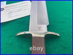 BUCK Custom Shop BIG BOWIE, SUPER RARE MINT vintage FIGHTING, HUNT KNIFE