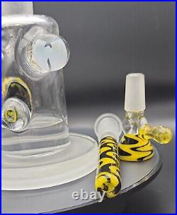 BeerGlass X Big Mike Collab Signed and Dated Wutang Forever Tobacco Bubbler RARE