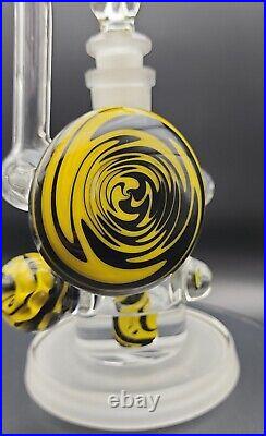 BeerGlass X Big Mike Collab Signed and Dated Wutang Forever Tobacco Bubbler RARE